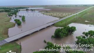 Wakeeney Ks MAJOR FLOODING drone video Straight line wind Damage [upl. by Alston]