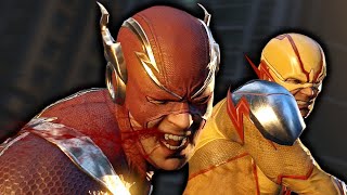 Justice League Flash Vs Reverse Flash Fight Scene Injustice 2 [upl. by Azerila]