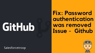 Fix  Github password authentication was removed issue  MacOSWindows [upl. by Eibot]