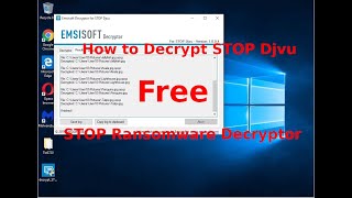 How to Decrypt STOP Djvu Free STOP Ransomware Decryptor [upl. by Aneg]