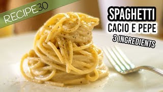 Spaghetti Cacio e Pepe 3 Ingredients [upl. by Nelleeus]