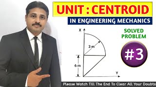 CENTROID SOLVED PROBLEM 3 IN ENGINEERING MECHANICS TIKLESACADEMYOFMATHS [upl. by Patrizia]