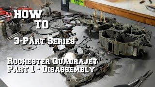 How To Quadrajet Carburetor Rebuild  Part 1  Removal and Disassembly [upl. by Luap]