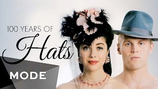 100 Years of Fashion Hats ★ Glamcom [upl. by Arikat]