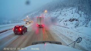 Descending The Smasher  Coquihalla Highway  Highway Thru Hell  Horrible Conditions [upl. by Darraj]