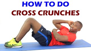 How to Do Cross Crunches  Exercise Of The Day 25 [upl. by Clausen]