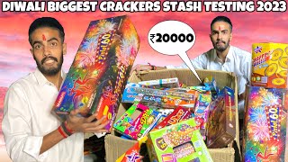 Diwali Biggest Firecrackers Stash Testing 2023 [upl. by Padriac]