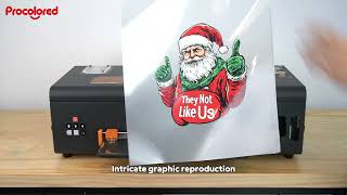 Procolored K13 Printing Christmas Designs with Different Transfer Films [upl. by Rambert]