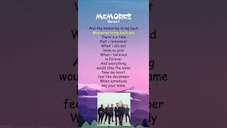 Maroon 5  Memories Lyrics shorts [upl. by Laws]