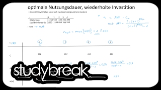 Optimale Nutzungsdauer Wiederholte Investition Annuität  Investition und Finanzierung [upl. by Landan]