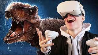 JURASSIC PARK VR SIMULATOR  Jurassic World Aftermath on the Oculus Quest 2 [upl. by Janyte]