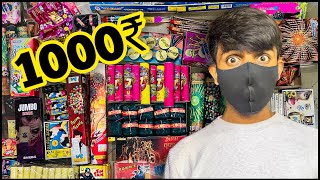 DIWALI CRACKERS STASH IN 1000₹  cheapest diwali crackers  diwali 2023 jaychandna [upl. by Alanah]