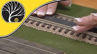 Howto Install Grade Crossings  N HO amp O scale  Model Scenery  Woodland Scenics [upl. by Haskins]