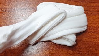 White Glue Satl Slime No Borax DIY Salt Slime [upl. by Mcspadden]