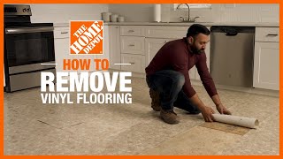 How to Remove Vinyl Flooring  The Home Depot [upl. by Barby]