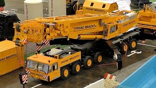 HUGE RC SCALE MODEL CRANE TRUCK FRANZ BRACHT KG DEMAG AC1200 AT WORK AMAZING MODEL MACHINE [upl. by Gabrielson546]