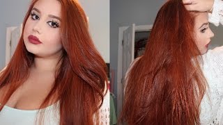 ♡ How To Dye Your Hair Copper Red ♡ From MediumDark Brown [upl. by Ayekin]