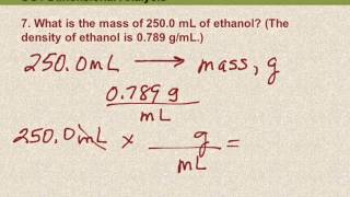 10 SG1 7 Convert mL to g using density [upl. by Yelsnik356]