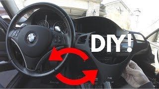 How To Replace Your BMW Steering Wheel Trim DIY [upl. by Consolata]