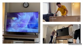 Samsung 58” UHD 4k TV Unboxing Video [upl. by Kore]