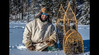 Do SNOWSHOES Work  Testing In DEEP SNOW Bear Paw Ojibwa Designs [upl. by Gertie547]