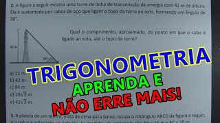 TRIGONOMETRIA  INTRODUÇÃO  SÓ QUESTÕES DE CONCURSO [upl. by Tengler]