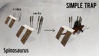 Spinosaurus Trap How to tame a Spinosaurus Ark Survival Evolved [upl. by Ingelbert]