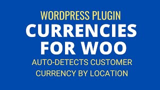 Currencies for Woo WordPress Plugin  WooCommerce [upl. by Notxam127]