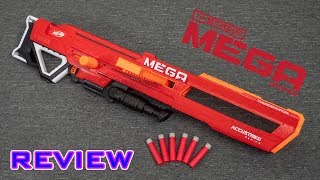 REVIEW Nerf Accustrike MEGA Thunderhawk  Collapsible Barrel [upl. by Milla301]