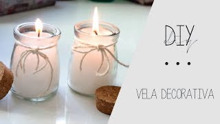 Como fazer vela Decorativa Aromatizada Caseira [upl. by Johannah]