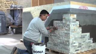 How to Install ErthCOVERINGS Natural Stone Panels [upl. by Neirb]