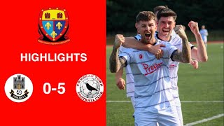 Caerleon 05 Cwmbrân Town  Gwent FA Senior cup  Quarter final highlights [upl. by Ainav]