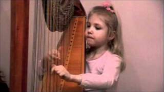 G Haendel  Harp Concerto 1st p Alisa Sadikova  7 years old harpist [upl. by Ididn390]