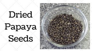 Dried Papaya Seeds  Black Pepper Alternative [upl. by Acimad738]