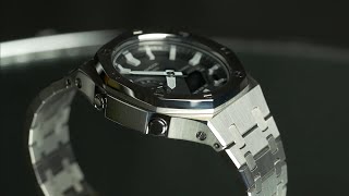 GA2100  the BEST Casioak mod  Gshock to AP Royal Oak GEN 3 bezel amp bracelet  GA2100 [upl. by Adnohsar]