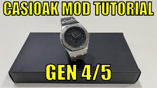 Casio GShock GA2100 CasiOak Mod TUTORIAL Gen 45 [upl. by Erdied]