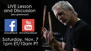 Dave Weckl LIVE Technique Lesson [upl. by Inattirb938]