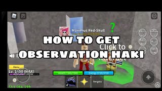 How to get observation haki in blox fruit [upl. by Ecirtaemed972]