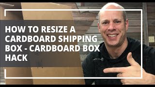 How To Resize A Cardboard Shipping Box  Cardboard Box Hack [upl. by Biondo970]