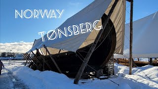 Tonsberg  Oldest city in Norway VIKING BOAT [upl. by Kimball]