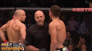 George St Pierre vs Nick Diaz Best Highlights [upl. by Babita359]