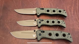 Benchmade Adamas Manual Automatic and Mini Adamas Comparison New and Old Comparison [upl. by Sloane161]