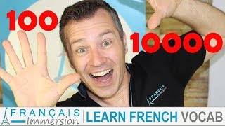 FRENCH NUMBERS 10010000 Les Nombres  Learn French Vocabulary [upl. by Nomelc]