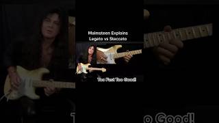 Malmsteen Explain Legato Vs Staccato [upl. by Atinram905]