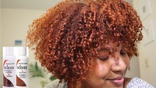 DYEING MY HAIR COPPER REDORANGE Using Adore Cinnamon amp Cajun Spice [upl. by Nosittam]