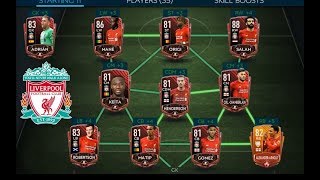 LIVERPOOL SQUAD BUILDER  TEAM UPGRADE  FIFA MOBILE 20 [upl. by Alysa]