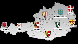 Lerne die Bundesländer Österreichs amp Hauptstädte CampC [upl. by Erreip]