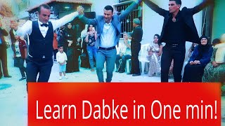 Learn Dabke in One minute  Dalona one step  The Basics [upl. by Adachi]