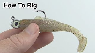 How To Rig Zman MinnowZ Lures Super CloseUp View [upl. by Eisyak]