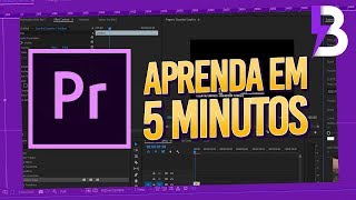 APRENDA COMO EDITAR NO ADOBE PREMIERE em 5 MINUTOS  Tutorial para Iniciantes [upl. by Annaeirb116]